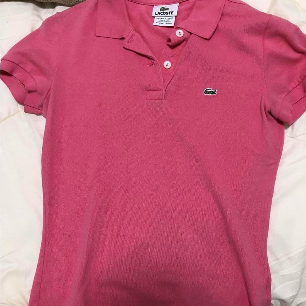 Lacoste Vibrant Pink Polo Shirt
